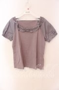 PINK HOUSE / ローンパフスリーブTシャツ Ｍ ラベンダー O-25-09-08-006-LO-TS-IG-OS