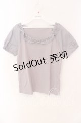 PINK HOUSE / ローンパフスリーブTシャツ Ｍ ラベンダー O-25-09-08-006-LO-TS-IG-ZT081