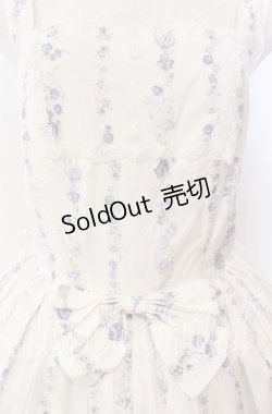 画像2: metamorphose / Happy Bellリボンジャンパースカート  シロ O-25-09-08-056-ME-OP-OW-OS
