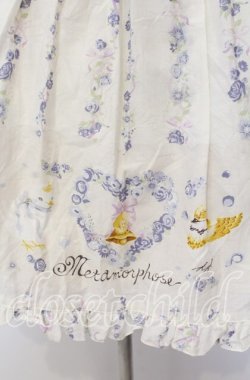 画像3: metamorphose / Happy Bellリボンジャンパースカート  シロ O-25-09-08-056-ME-OP-OW-OS