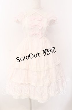 画像1: BABY,THE STARS SHINE BRIGHT / リボンミルキーシュガージャンパースカート  ピンク O-25-09-08-061-BA-OP-IG-OS