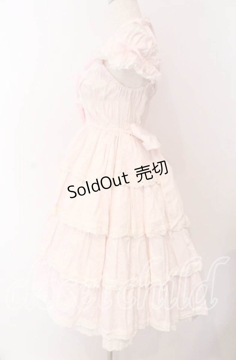 画像3: BABY,THE STARS SHINE BRIGHT / リボンミルキーシュガージャンパースカート  ピンク O-25-09-08-061-BA-OP-IG-OS (3)