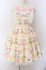 画像1: Angelic Pretty / もこもこTOYSエプロン風スカート  生成り O-25-09-08-062-AP-SK-IG-OS (1)