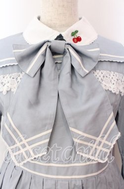 画像2: BABY,THE STARS SHINE BRIGHT / Love and Cherish youプリーツワンピース  スモーキーサックス O-25-09-08-063-BA-OP-OW-OS