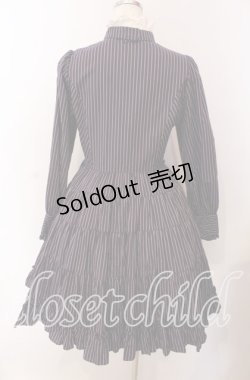 画像4: Innocent World / スタンドカラーストライプワンピース L ネイビー O-25-09-08-064-IW-OP-IG-OS