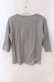 画像2: PINK HOUSE / レース配色5部袖カットソー  グレー O-25-09-08-007-LO-TS-IG-OS (2)
