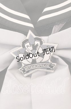 画像2: metamorphose / セーラーリボンタイシャツワンピース(ワッペン付)  クロ O-25-09-08-065-ME-OP-IG-OS