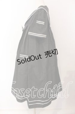 画像3: metamorphose / セーラーリボンタイシャツワンピース(ワッペン付)  クロ O-25-09-08-065-ME-OP-IG-OS