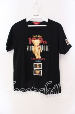 画像1: PINK HOUSE / テディベアアニバーサリーTシャツ Ｍ クロ O-25-09-08-008-LO-TS-IG-OS