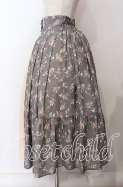 画像3: axes femme kawaii / プティフルールスカート  ブラウン O-25-09-08-069-AX-SK-IG-OS