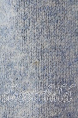 画像2: powder / ぽんぽん使いミックスカラーニット  ブルー系 O-25-09-08-009-LO-TO-OW-OS