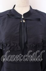 画像2: 【SALE】FLC / MINA*ケープワンピース L ネイビー O-25-09-08-075-LO-OP-IG-ZT359 (2)