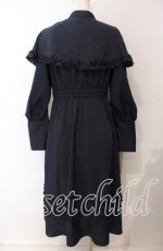 画像3: 【SALE】FLC / MINA*ケープワンピース L ネイビー O-25-09-08-075-LO-OP-IG-ZT359 (3)