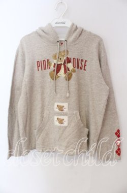 画像1: PINK HOUSE / リボンテディptパーカー  アイボリー O-25-09-08-010-LO-TO-OW-OS