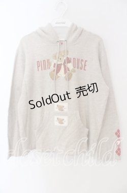 画像1: PINK HOUSE / リボンテディptパーカー  アイボリー O-25-09-08-010-LO-TO-OW-OS