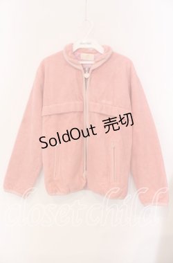 画像1: PINK HOUSE / 刺繍入り起毛ブルゾン  ピンク O-25-09-08-013-LO-CO-OW-OS