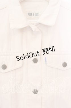 画像2: PINK HOUSE / 胸ポケット使いデニムジャケット  シロ O-25-09-08-014-LO-JA-OW-OS