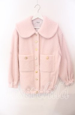画像1: MILK / ジュエルプードルブルゾン  ピンク O-25-09-08-015-ML-JA-OW-OS