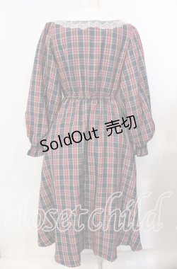 画像3: m petit by misako / ハローキティチェックワンピース L ネイビー×レッドチェック O-25-09-08-021-LO-OP-IG-OS