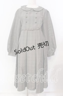 画像1: FLC / チェック柄ボックスプリーツワンピース L ブラウン O-25-09-08-023-LO-OP-IG-OS