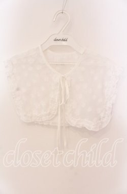 画像1: merry jenny / シアージャガードつけ襟  シロ O-25-09-08-025-LO-ZA-IG-OS