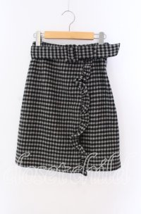 Fi.n.t / 千鳥格子ラップ風スカート F グレー O-25-09-08-030-CA-SK-OW-ZT008