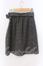 画像2: 【SALE】Fi.n.t / 千鳥格子ラップ風スカート F グレー O-25-09-08-030-CA-SK-OW-ZT008 (2)