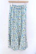 F&A / ペイントチューリップ柄マーメイドスカート F グリーン系 O-25-09-08-033-LO-SK-OW-OS