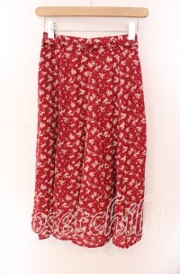 an another angelus / ベルト付きプリントスカート F アカ O-25-09-08-034-CA-SK-OW-ZT007