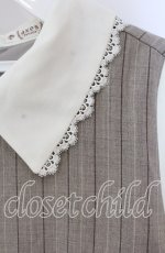 画像2: 【SALE】axes femme / 襟付きサックワンピース  ベージュ×クリーム O-25-09-09-003-AX-OP-IG-ZT446 (2)