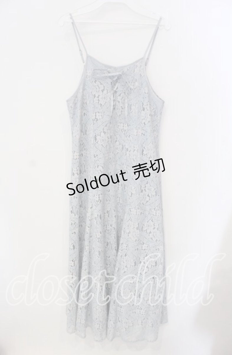 画像1: 【SALE】axes femme / レースキャミワンピース  サックス O-25-09-09-036-AX-OP-IG-ZT037 (1)