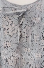 画像2: 【SALE】axes femme / レースキャミワンピース  サックス O-25-09-09-036-AX-OP-IG-ZT037 (2)