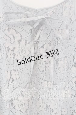 画像2: 【SALE】axes femme / レースキャミワンピース  サックス O-25-09-09-036-AX-OP-IG-ZT037