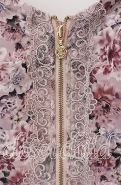 画像2: axes femme / フルールPTジップ付ビスチェ  ピンク O-25-09-09-040-AX-TO-IG-OS