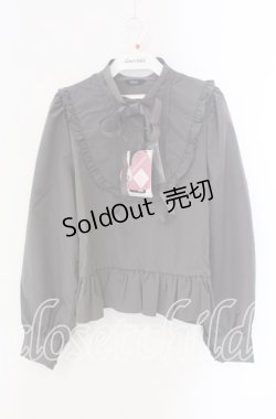 画像1: FLC / 皆方由衣コラボペプラムブラウス L グレー O-25-09-09-041-LO-BL-IG-ZT359