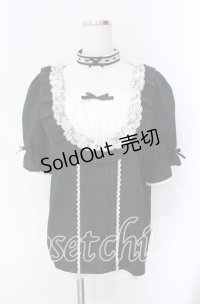 DearMyLove / チョーカーメイドフリルヨークトップス 3L クロ×シロ O-25-09-09-042-EL-TO-IG-ZT256