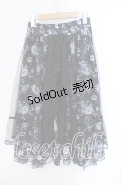 画像3: axes femme / マルチWAYレース花柄スカート F クロ O-25-09-09-046-AX-SK-IG-OS