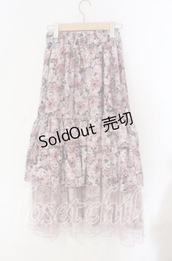 画像3: 【SALE】axes femme / フルールPTティアードスカート  ピンク O-25-09-09-048-AX-SK-IG-ZT203