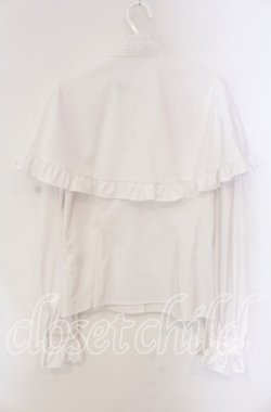 画像4: Sheglit / “Beatrix”ケープブラウス M ホワイト O-25-09-09-004-EL-BL-OW-OS