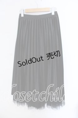 画像3: axes femme POETIQUE / ベロア×チュールリボンリバーシブルスカート  クロ O-25-09-09-053-AX-SK-IG-OS