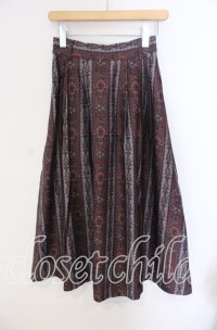 axes femme / アンティークローズスカート  ワイン O-25-09-09-055-AX-SK-IG-ZT108