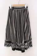 axes femme POETIQUE / ストライプ柄イレヘムスカート  クロ O-25-09-09-056-AX-SK-IG-OS