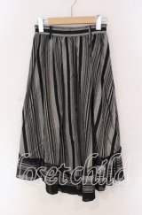 axes femme POETIQUE / ストライプ柄イレヘムスカート  クロ O-25-09-09-056-AX-SK-IG-ZT272