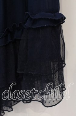 画像2: axes femme / プリーツフレアガウチョ  ネイビー O-25-09-09-063-AX-PA-IG-OS