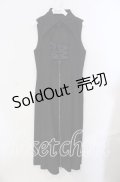 BPN / レースアップノースリーブワンピース M ブラック O-25-09-09-006-GO-OP-IG-OS