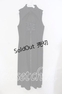 画像1: BPN / レースアップノースリーブワンピース M ブラック O-25-09-09-006-GO-OP-IG-OS