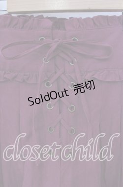 画像2: axes femme / レースアップスカウチョ  パープル O-25-09-09-066-AX-PA-IG-OS