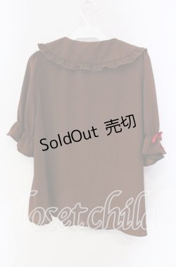 画像3: axes femme kawaii / クマパフェ刺繍ブラウス M ブラウン O-25-09-09-068-AX-BL-IG-OS