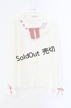 画像1: axes femme kawaii / お菓子刺繍ブラウス  アイボリー O-25-09-09-069-AX-BL-IG-OS