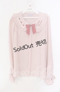 画像1: axes femme kawaii / お菓子刺繍ブラウス  ピンク O-25-09-09-070-AX-BL-IG-OS